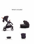 What is included with the Mimi LUNO 2-in-1 Travel System