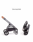 Mimi LUNO stroller folded for storage or car boot use