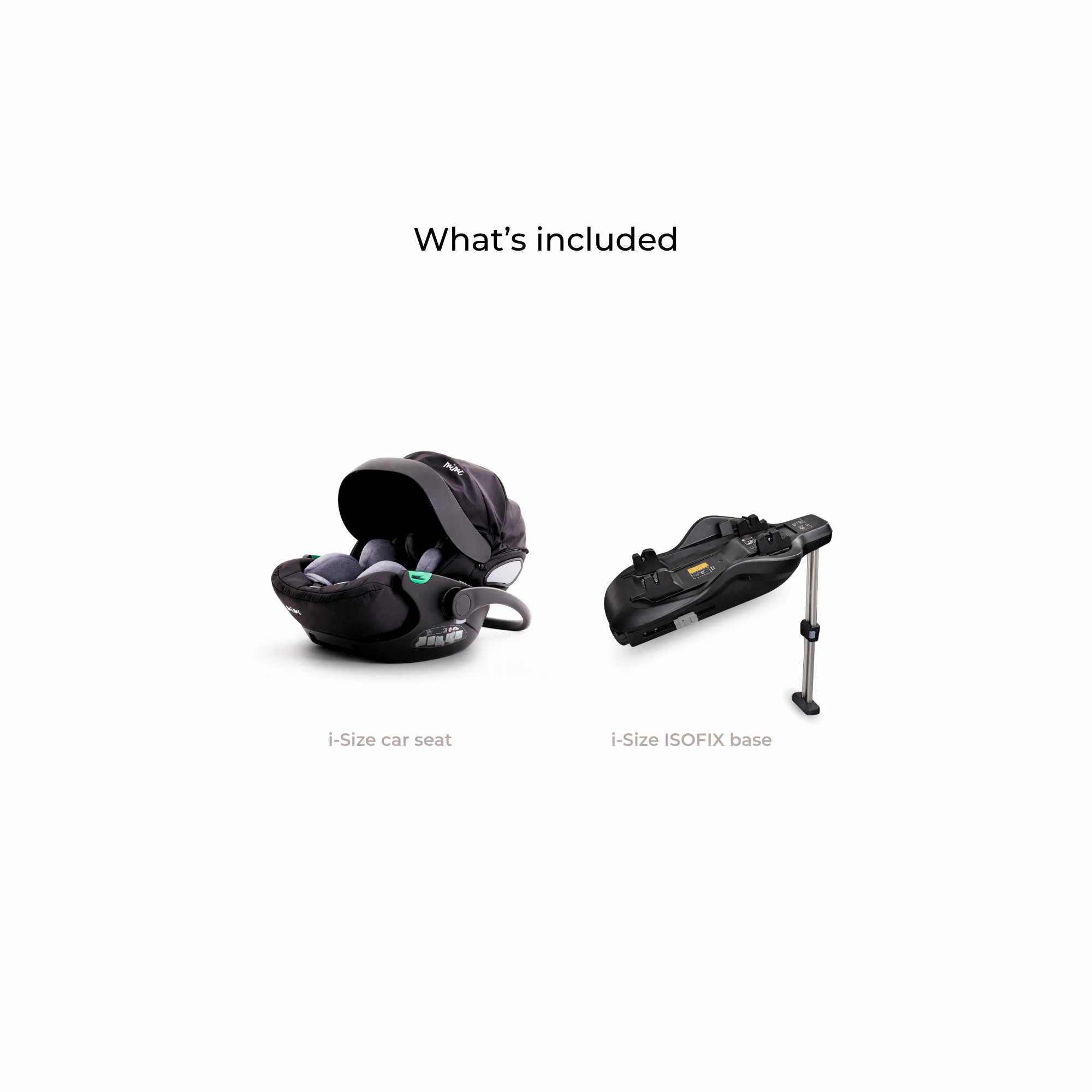 What is included with the Mimi AVARO infant car seat and ISOFIX base