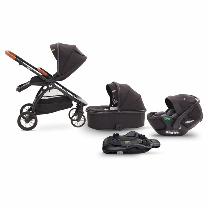 Mimi LUNO Complete 4-in-1 Travel System with stroller, carrycot, AVARO infant car seat and ISOFIX base