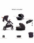 What is included with the Mimi LUNO Complete 4-in-1 Travel System