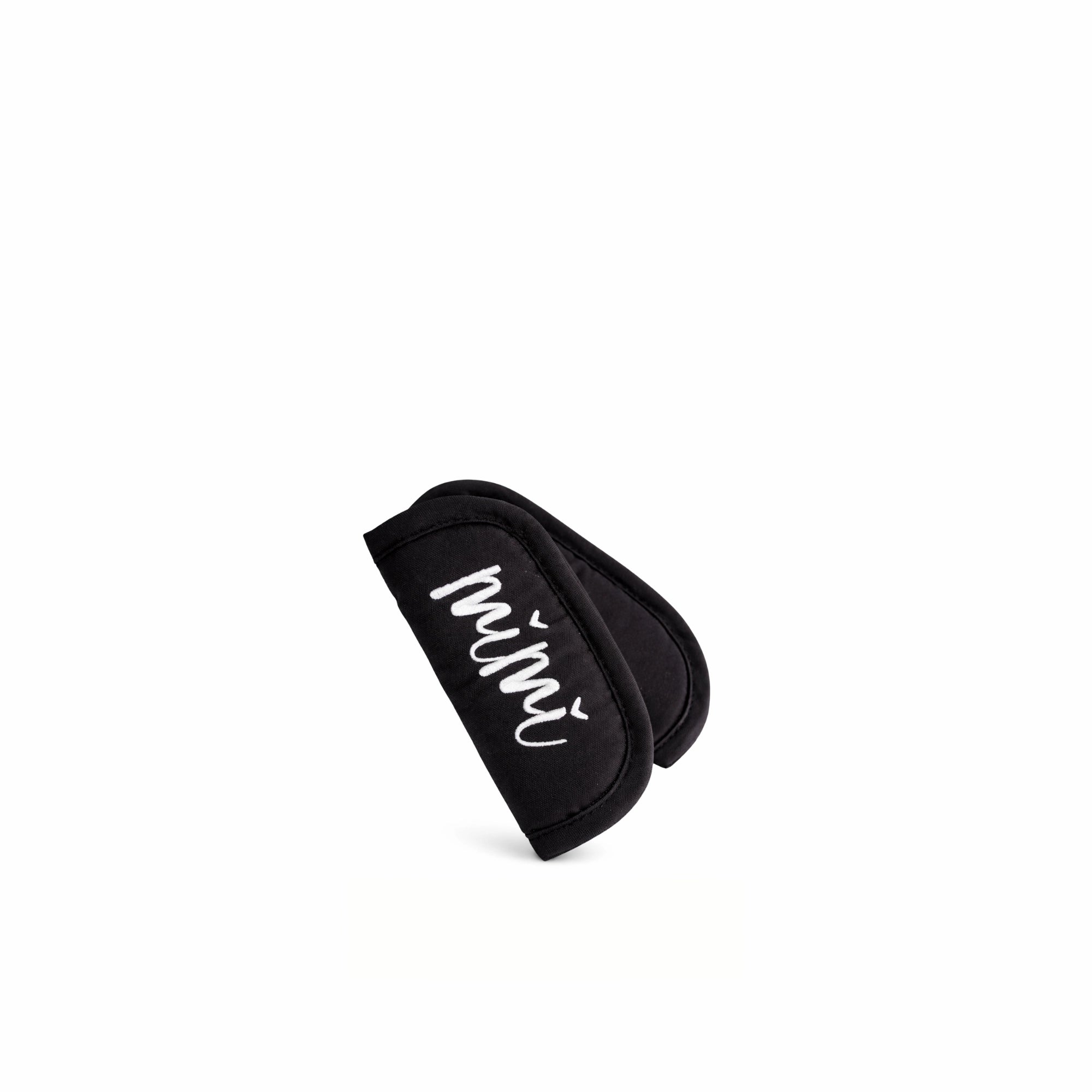 Mimi LUNO harness pad detail with Mimi Baby branding