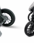 Mimi LUNO stroller wheel and suspension detail