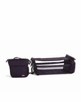 Mimi Multifunctional Backpack showing internal compartments for baby and parent essentials